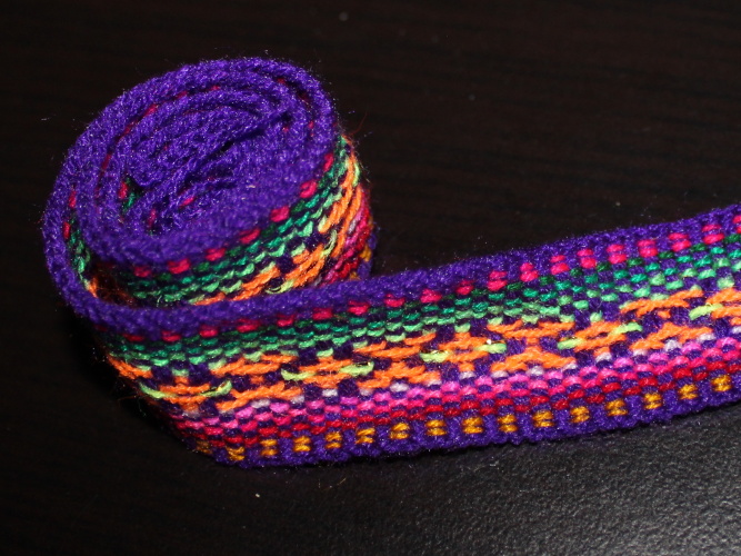 Pásek/lem (modrá, 1 m)