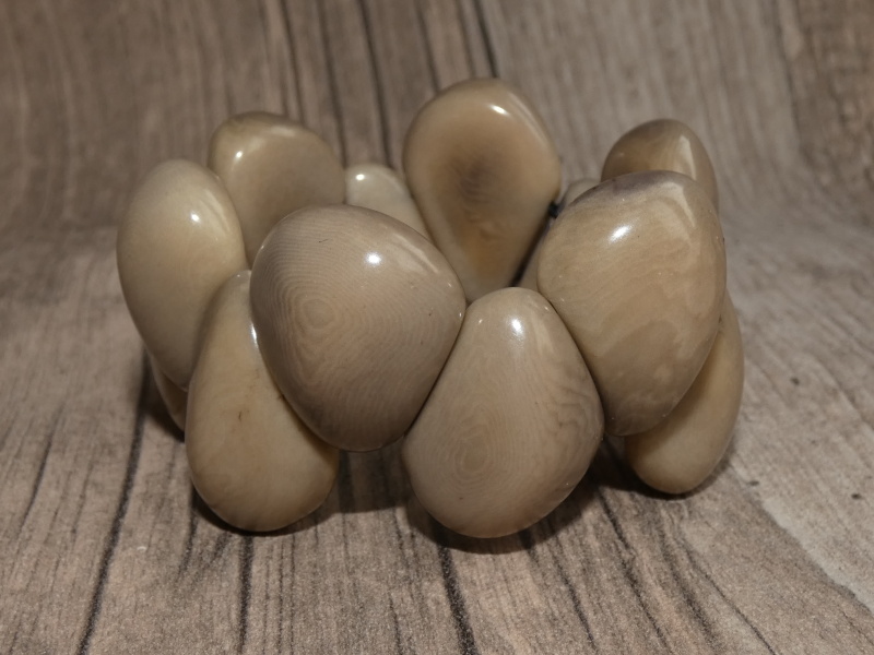 Náramek tagua slzy (šedý)