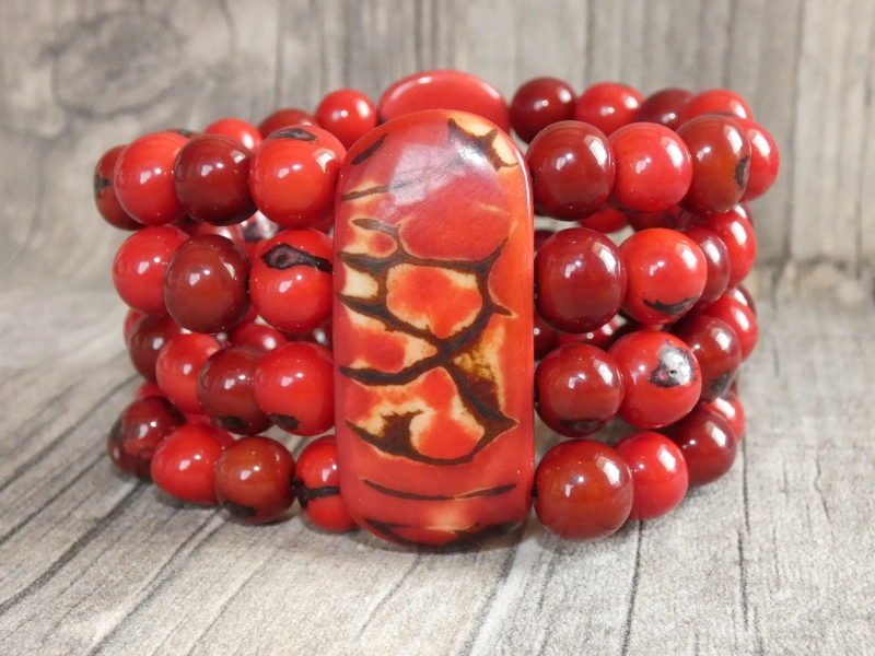 Náramek tagua (tagua a acai)