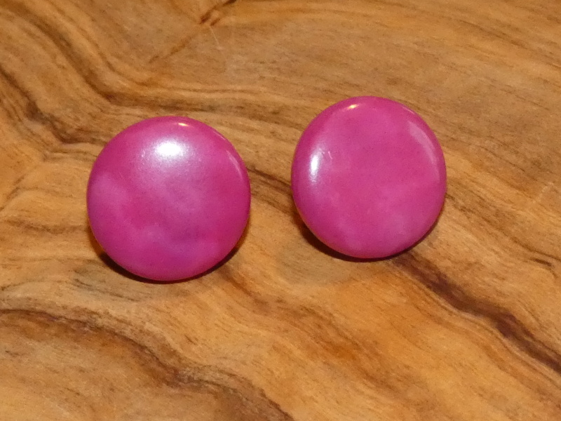 Náušnice tagua (malé, zapichovací, růžové)