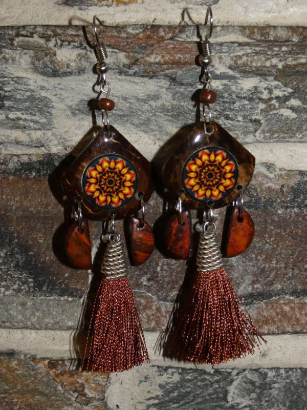 Náušnice (kokos a třásně III)