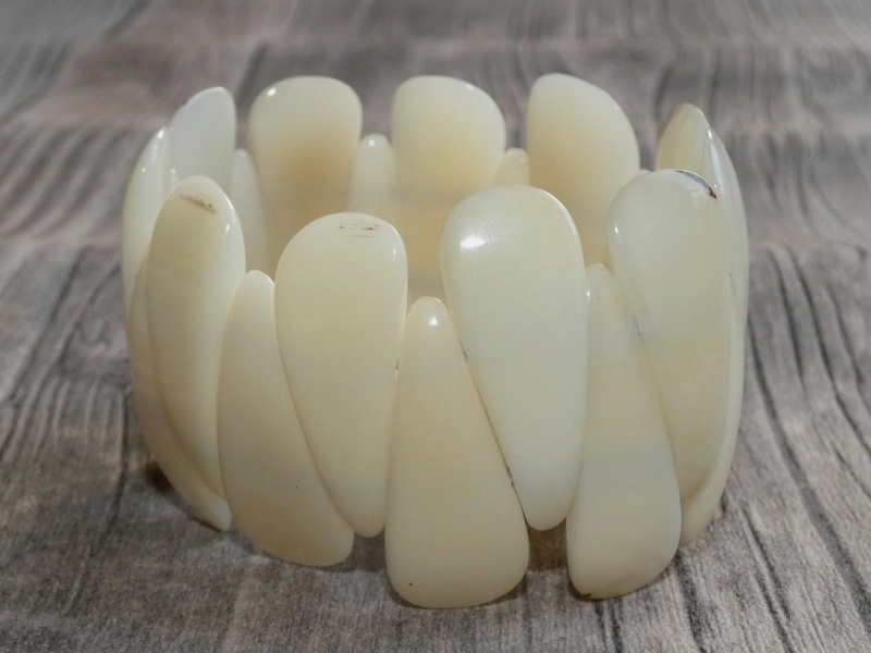 Náramek tagua (kapky, přírodní)