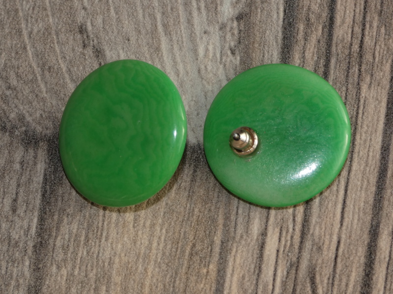 Náušnice tagua (malé, zapichovací, zelené)