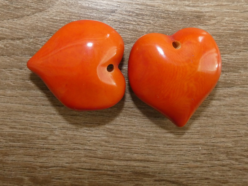 Tagua srdíčko (buclaté, oranžové)