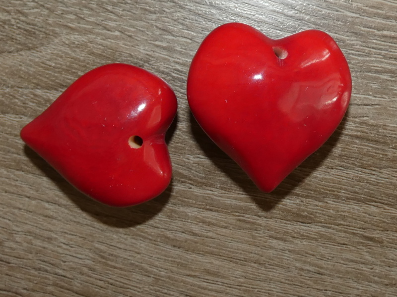 Tagua srdíčko (buclaté, červené)