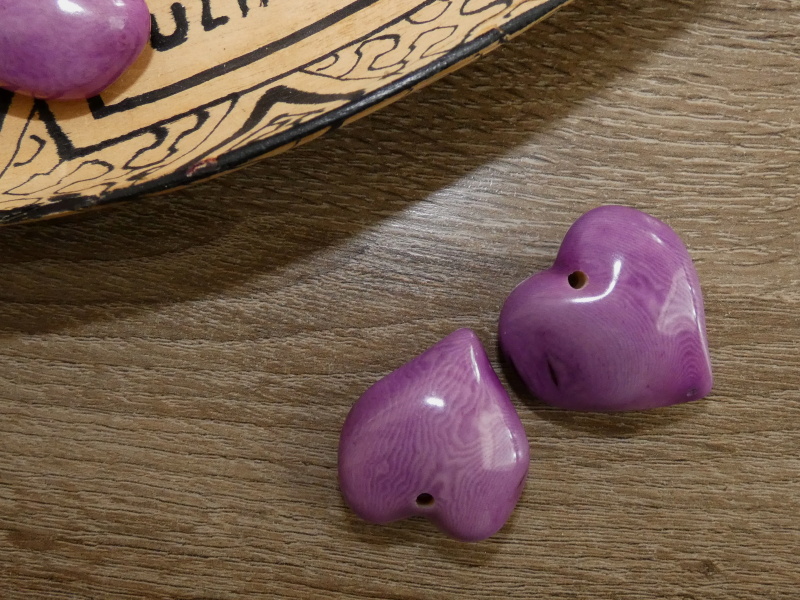 Tagua srdíčko (buclaté, světle fialové)