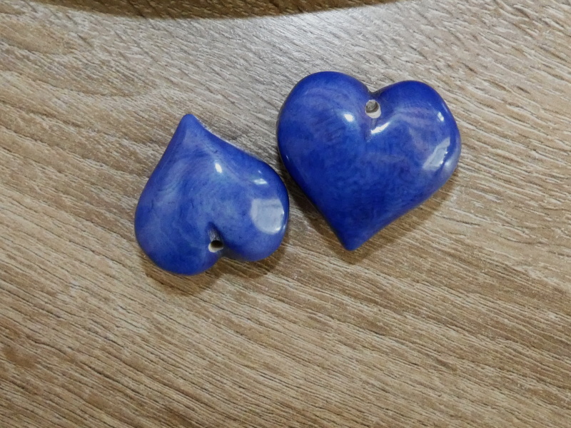 Tagua srdíčko (buclaté, modré)