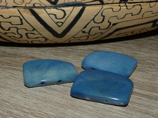 Tagua obdélník (světle modrý, 2 dírky, bez kresby)