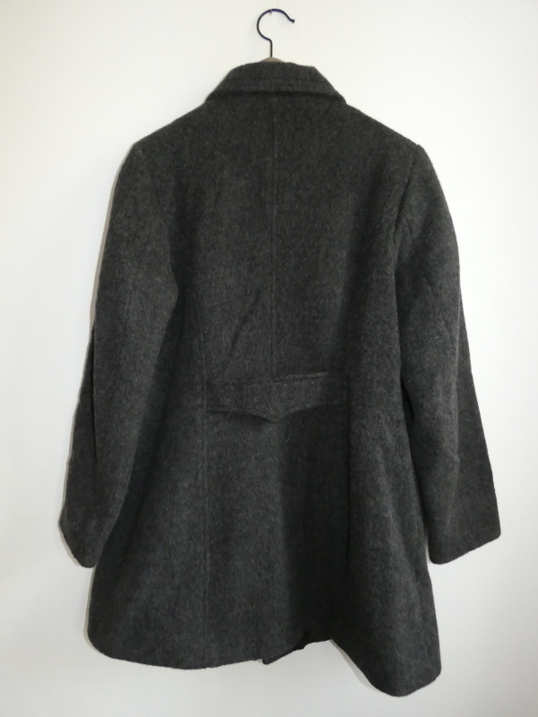 Kabát 100% lamí vlna (šedý, 42)