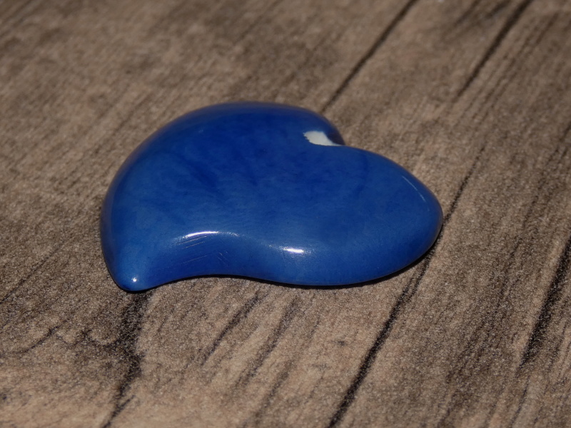 Tagua - srdíčko (designové, světle modré)