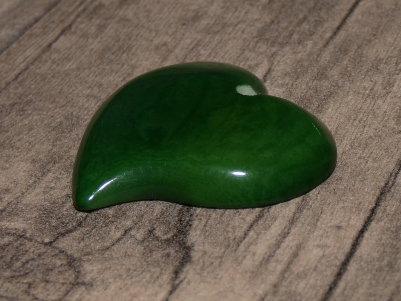 Tagua - srdíčko (designové, zelené)