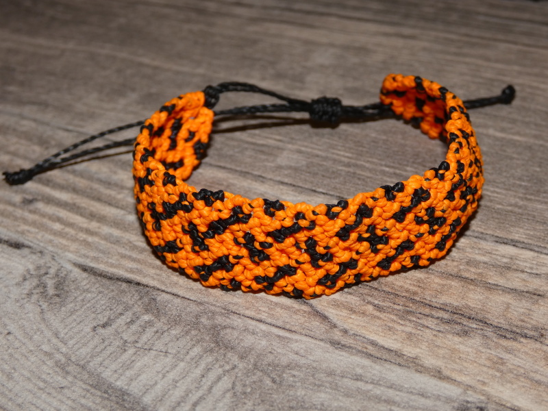 Náramek širší (oranžový)