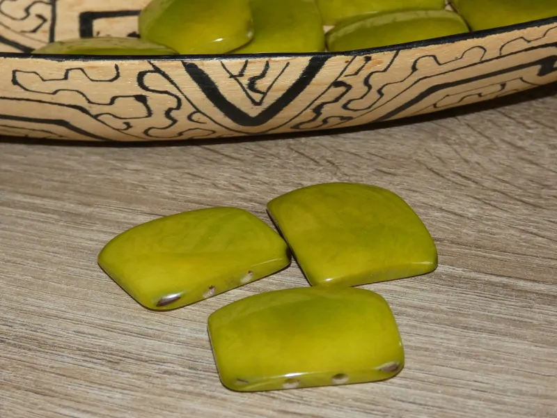 Tagua obdélník (světle zelený, 2 dírky, bez kresby)