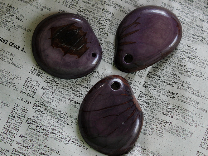 Tagua - placka (světle fialová)