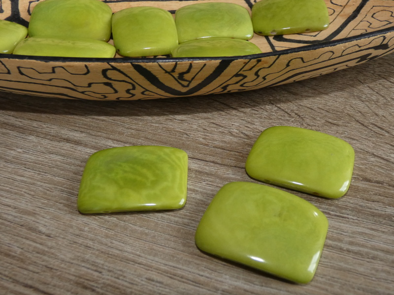 Tagua obdélník (světle zelený I, 2 dírky, bez kresby)