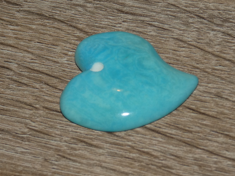 Tagua - srdíčko (designové, bledě modré)
