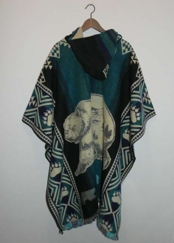 Pončo (lamí vlna, Ekvádor, medvěd II)