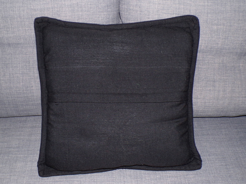 Polštář vyšívaný (jaguár, černý, 48x48 cm)