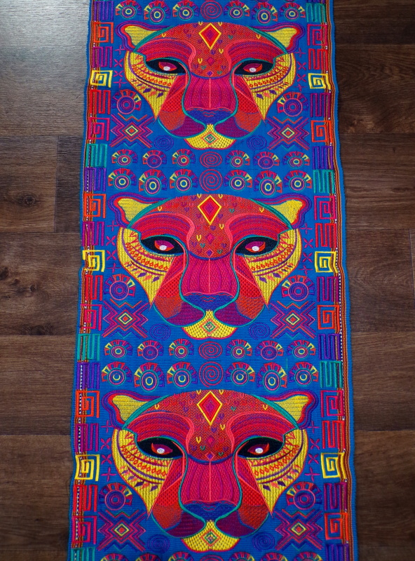 Běhoun Guatemala (jaguár, tyrkysový, 43x245 cm)