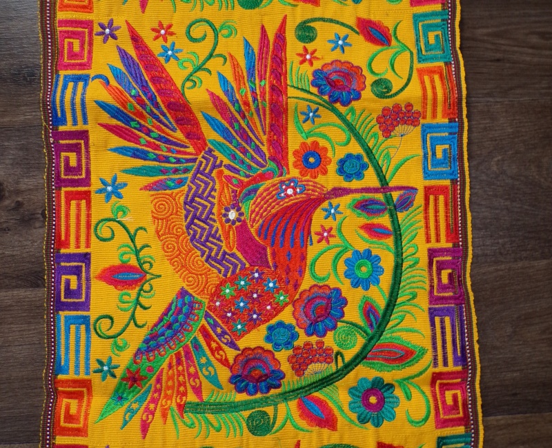 Běhoun Guatemala (kolibřík, žlutý, 44x240 cm)