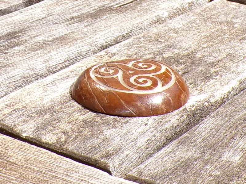 Přívěsek spirály (tagua)