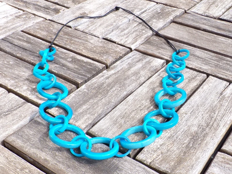 Náhrdelník (kroužky tyrkysové)