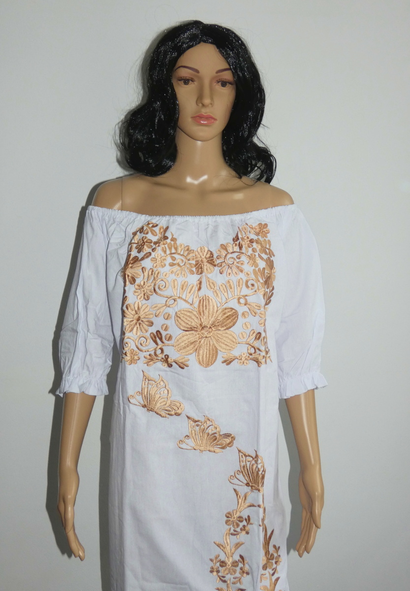 Šaty volné (bílé, L/XL)