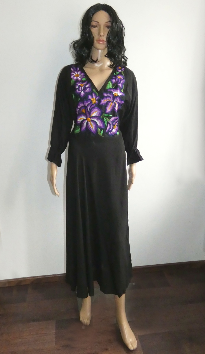 Šaty lilie (fialové, S/M)