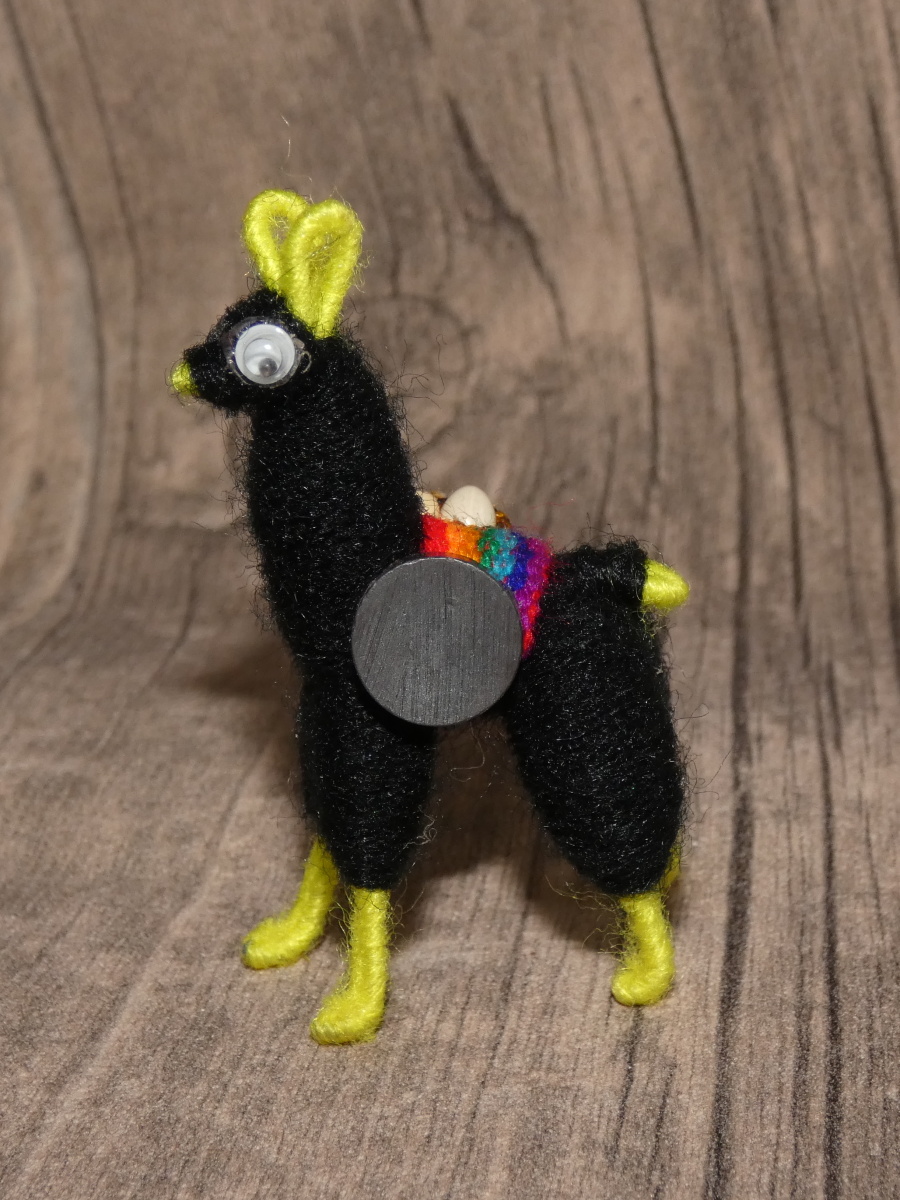 Magnetka (lama, černá)