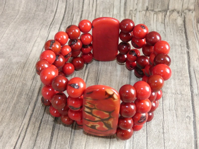 Náramek tagua (tagua a acai)