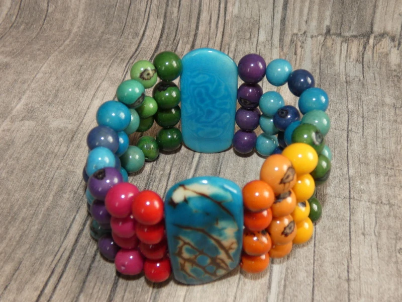 Náramek tagua (tagua a acai II)