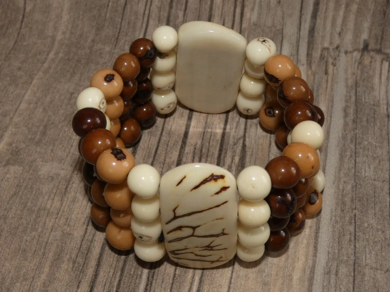 Náramek tagua (tagua a acai III)