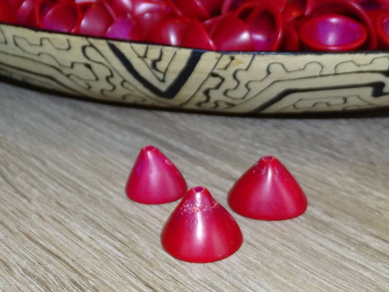 Čepičky palmitos (červenorůžové)