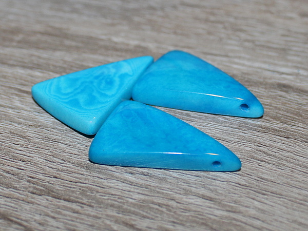 Tagua trojúhelník (skrz, tyrkysový)