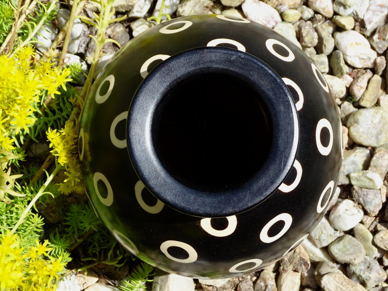 Dekorativní váza velká (kolečka, 25 cm)