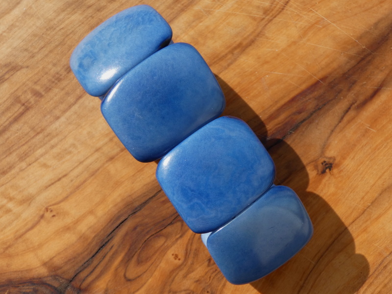 Náramek tagua (světle modrý)