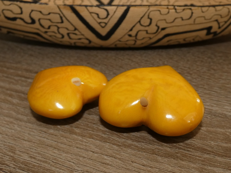 Tagua srdíčko (buclaté, žluté)
