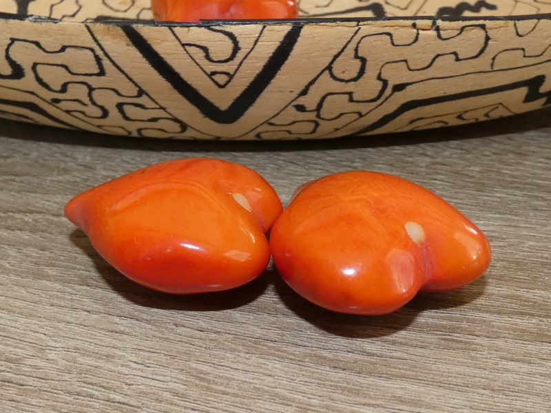 Tagua srdíčko (buclaté, oranžové)