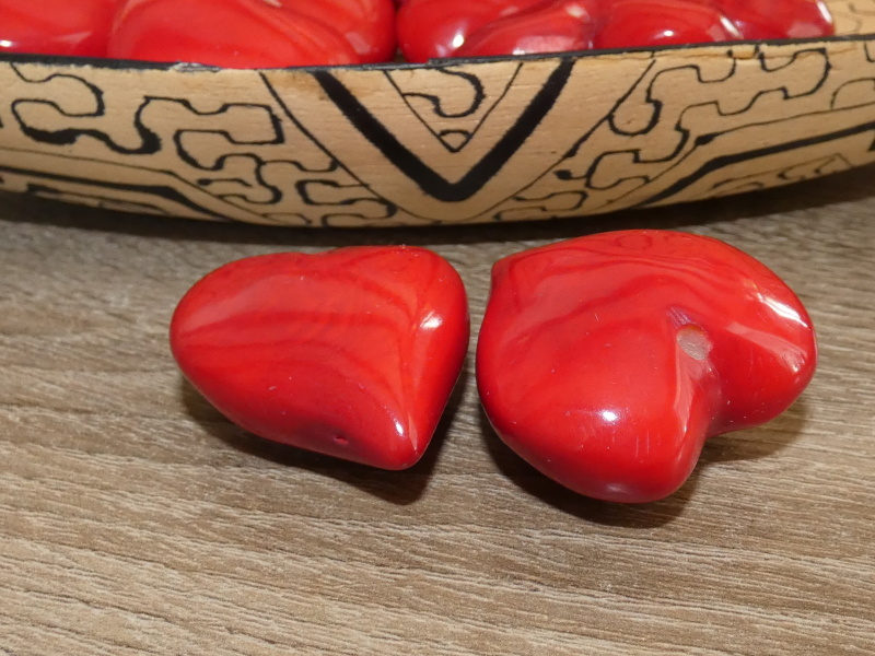 Tagua srdíčko (buclaté, červené)