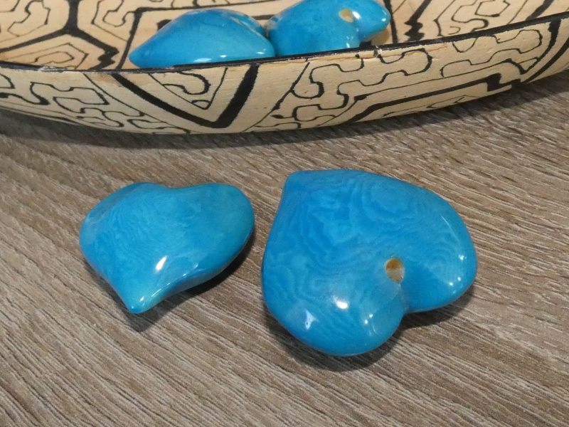 Tagua srdíčko (buclaté, tyrkysové)