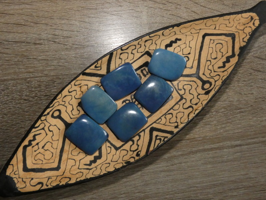 Tagua obdélník (světle modrý, 2 dírky, bez kresby)
