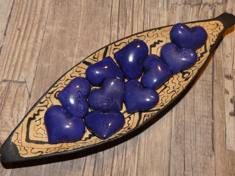Tagua srdíčko (buclaté, světle modré, skrz)