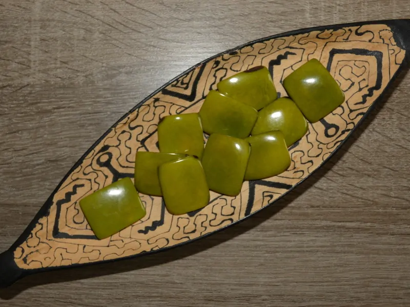 Tagua obdélník (světle zelený, 2 dírky, bez kresby)