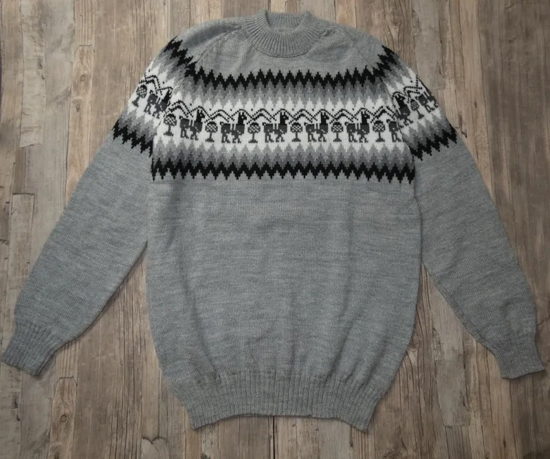 Svetr Peru (světle šedý, L/XL)