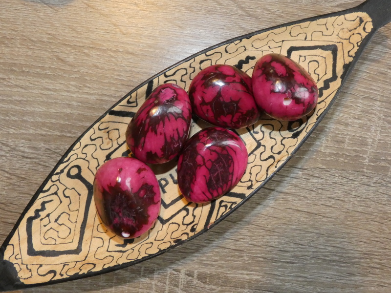 Tagua - maxikorálek (růžový - kresba)