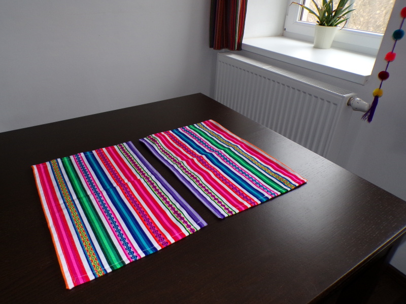 Prostírání (2 kusy, bílé, 21x28 cm)