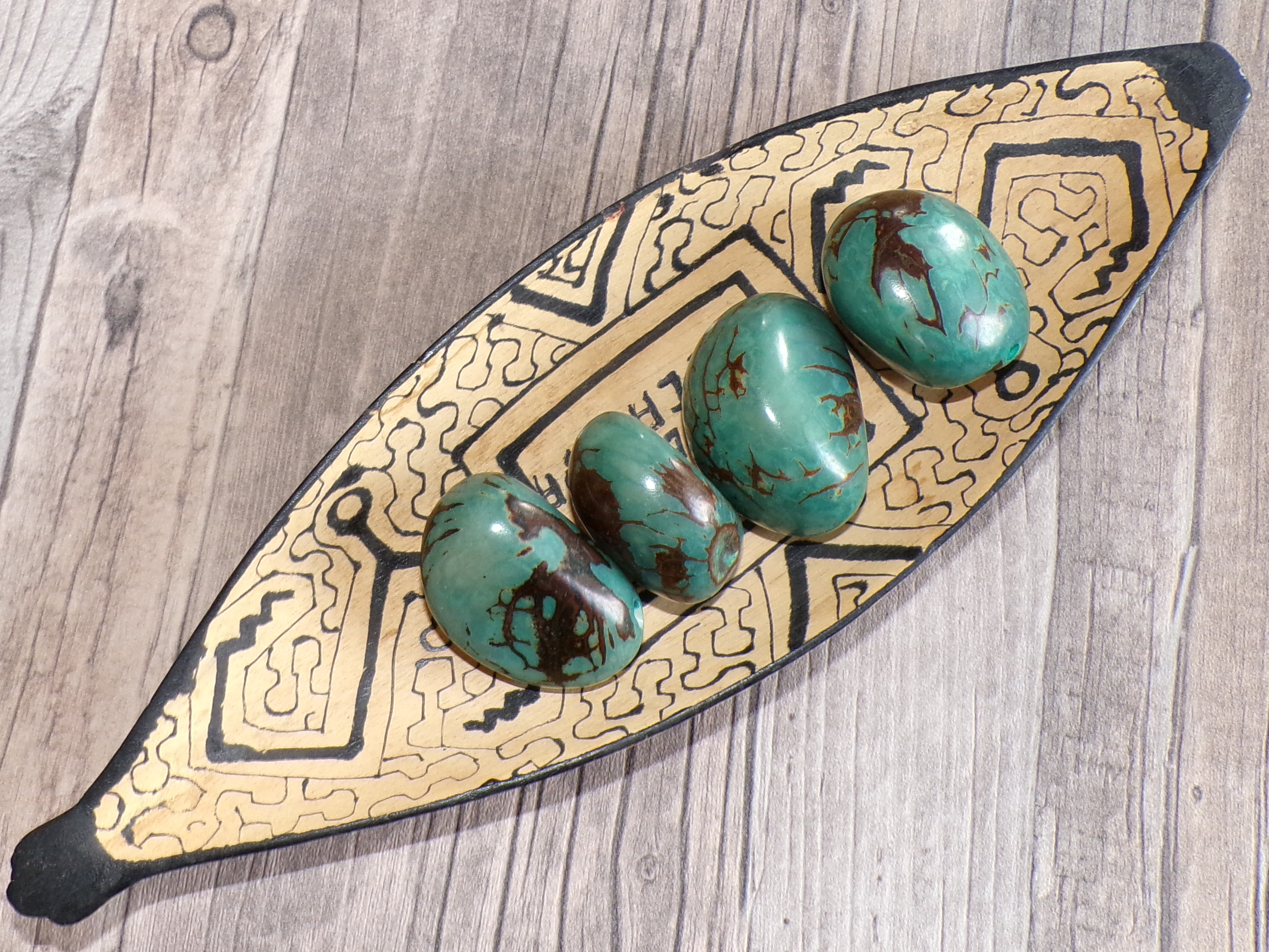 Tagua - maxikorálek (aqua, kresba)