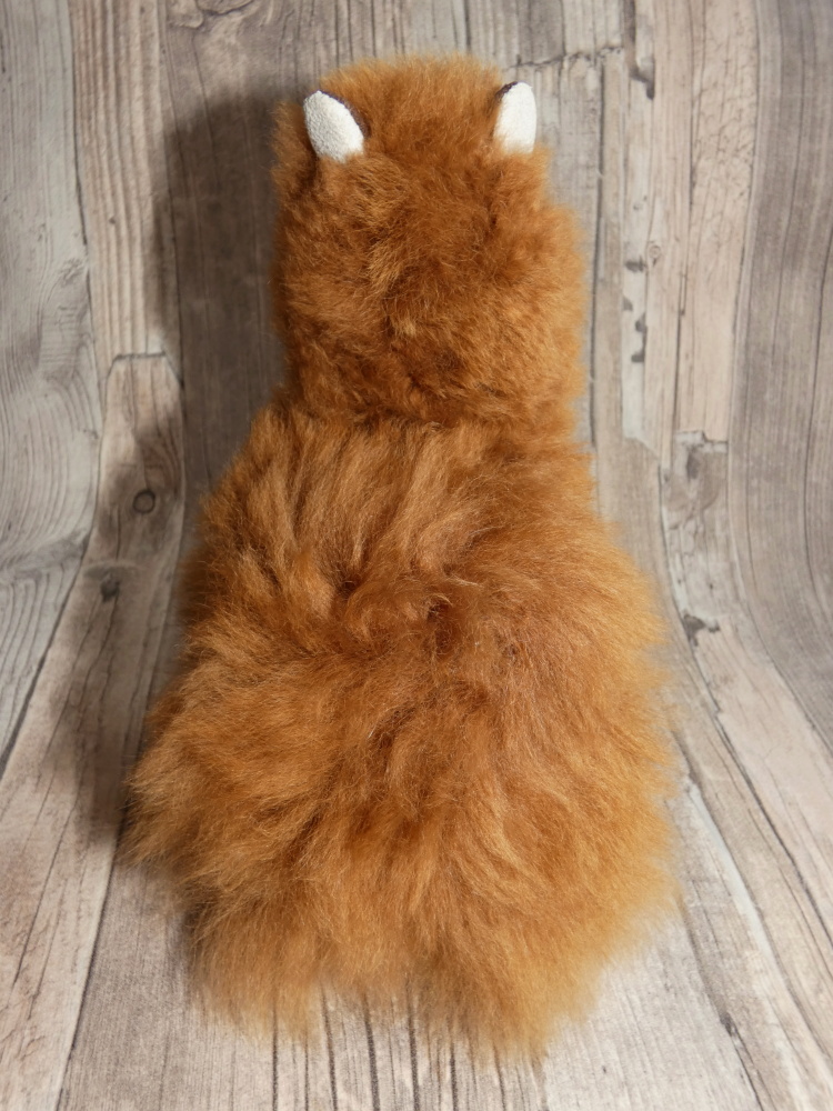 Dekorační lama z lamí vlny (velká, hnědá) 