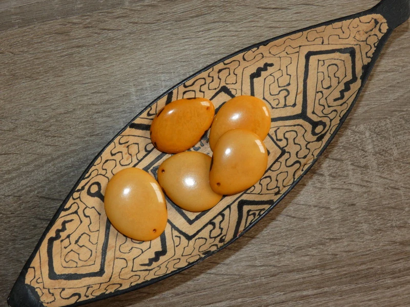 Tagua - placka (bez kresby, žlutooranžová)