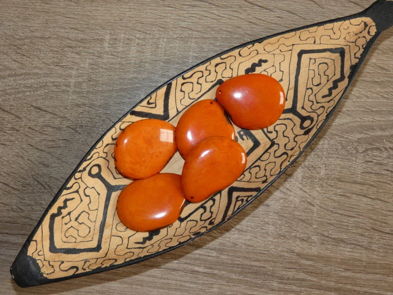 Tagua - placka (bez kresby, oranžová)
